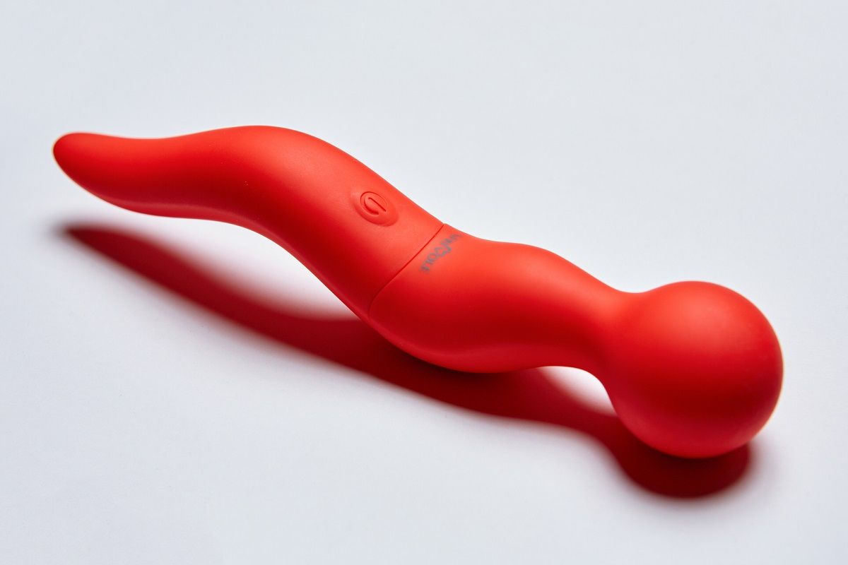 Красный жезловый вибромассажёр Cassi - 21 см. - Le Frivole