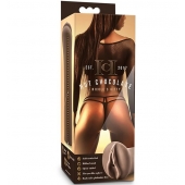 Коричневый мастубратор-вагина Nicole s Kitty - Blush Novelties - в Ангарске купить с доставкой