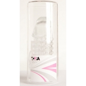 Гелевая прозрачная насадка с 2 отростками - 13 см. - Toyfa Basic - в Ангарске купить с доставкой