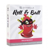 Стимулирующий презерватив-насадка Roll   Ball Raspberry - Sitabella - купить с доставкой в Ангарске