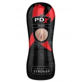 Мастурбатор-вагина Vibrating Pussy Stroker с вибрацией - Pipedream - в Ангарске купить с доставкой