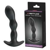 Черный анальный стимулятор простаты с вибрацией Special Anal Massager - 14,5 см. - Baile - в Ангарске купить с доставкой