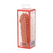 Телесная насадка на фаллос с бугорками KOKOS Extreme Sleeve 10 - 15,8 см. - KOKOS - в Ангарске купить с доставкой