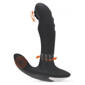 Черный вибромассажер простаты с функцией римминга Plug with Perineum Stimulator - 16,6 см. - Orion - в Ангарске купить с доставкой