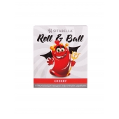 Стимулирующий презерватив-насадка Roll   Ball Cherry - Sitabella - купить с доставкой в Ангарске