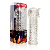 Закрытая прозрачная насадка на пенис Crystal Sleeve Faraon - 13,5 см. - Erowoman-Eroman - в Ангарске купить с доставкой