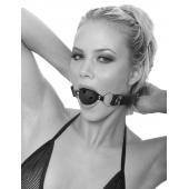 Черный кляп с дырочками Breathable Ball Gag - Pipedream - купить с доставкой в Ангарске
