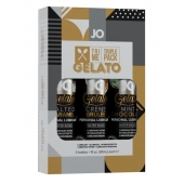 Подарочный набор вкусовых лубрикантов Tri-Me Triple Pack Gelato - System JO - купить с доставкой в Ангарске