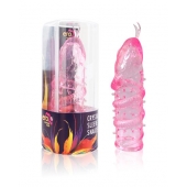 Закрытая рельефная насадка Crystal sleeve snakes в виде змеи с усиками - 14 см. - Erowoman-Eroman - в Ангарске купить с доставкой