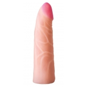 Фаллическая насадка на трусики харнесс - 17,5 см. - LOVETOY (А-Полимер) - купить с доставкой в Ангарске