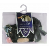Черный пояс-трусики с двумя насадками Soft-Dolli - 16,5 и 10,5 см. - LOVETOY (А-Полимер) - купить с доставкой в Ангарске