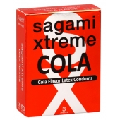 Ароматизированные презервативы Sagami Xtreme COLA - 3 шт. - Sagami - купить с доставкой в Ангарске