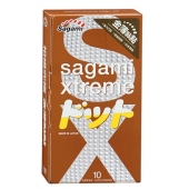 Презервативы Sagami Xtreme FEEL UP с точечной текстурой и линиями прилегания - 10 шт. - Sagami - купить с доставкой в Ангарске