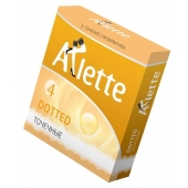 Презервативы Arlette Dotted с точечной текстурой - 3 шт. - Arlette - купить с доставкой в Ангарске