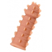 Телесная реалистичная насадка KOKOS Extreme Sleeve 04 с дополнительной стимуляцией - 12,7 см. - KOKOS - в Ангарске купить с доставкой