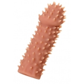 Телесная реалистичная насадка KOKOS Extreme Sleeve 07 с дополнительной стимуляцией - 12,7 см. - KOKOS - в Ангарске купить с доставкой