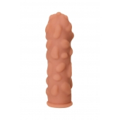 Телесная реалистичная насадка KOKOS Extreme Sleeve 11 с дополнительной стимуляцией - 12,7 см. - KOKOS - в Ангарске купить с доставкой