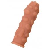 Телесная реалистичная насадка KOKOS Extreme Sleeve 11 с дополнительной стимуляцией - 12,7 см. - KOKOS - в Ангарске купить с доставкой