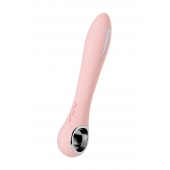 Розовый силиконовый вибратор с электростимуляцией GALVANI VIBE - 21 см. - ToyFa - купить с доставкой в Ангарске