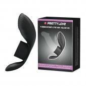 Черное кольцо на пенис с вибрацией Vibration Penis Sleeve - Baile - в Ангарске купить с доставкой