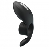 Черное кольцо на пенис с вибрацией Vibration Penis Sleeve - Baile - в Ангарске купить с доставкой