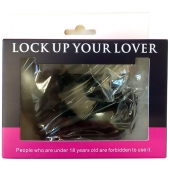 Черные меховые наручники Love с ключиками - Baile - купить с доставкой в Ангарске