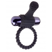 Черное эрекционное виброкольцо Vibrating Silicone Super Ring - Pipedream - в Ангарске купить с доставкой