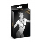 Черная упряжь на грудь Laura - Bijoux Pour Toi - купить с доставкой в Ангарске