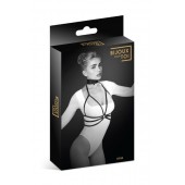 Черная упряжь на грудь Julia - Bijoux Pour Toi - купить с доставкой в Ангарске