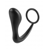 Эрекционное кольцо с анальной пробкой Ass-Gasm Cockring Plug - Pipedream - в Ангарске купить с доставкой