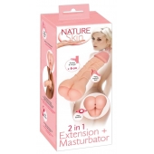 Телесная насадка-мастурбатор 2-in-1 Extension Masturbator - 21 см. - Orion - в Ангарске купить с доставкой