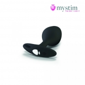 Черная пробка Mystim Rocking Vibe S с возможностью подключения к электростимулятору - 9,7 см. - MyStim - купить с доставкой в Ангарске