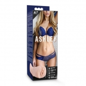 Телесный мастурбатор-вагина с вибропулей Ashley - Blush Novelties - в Ангарске купить с доставкой