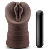 Коричневый мастурбатор-вагина Alexis - Blush Novelties - в Ангарске купить с доставкой
