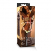 Коричневый мастурбатор-ротик Heather - Blush Novelties - в Ангарске купить с доставкой