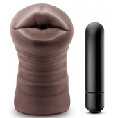 Коричневый мастурбатор-ротик Heather - Blush Novelties - в Ангарске купить с доставкой