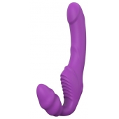 Фиолетовый безремневой вибрострапон DOUBLE DIPPER - Dream Toys - купить с доставкой в Ангарске