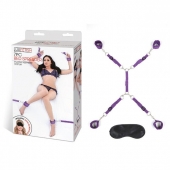Фиолетовый набор фиксаций на кровати Classic Bedspreader - Lux Fetish - купить с доставкой в Ангарске