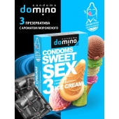 Презервативы для орального секса DOMINO Sweet Sex с ароматом мороженого - 3 шт. - Domino - купить с доставкой в Ангарске
