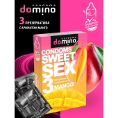 Презервативы для орального секса DOMINO Sweet Sex с ароматом манго - 3 шт. - Domino - купить с доставкой в Ангарске