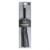 Черная плеть Easytoys Flogger With Metal Grip - 38 см. - Easy toys - купить с доставкой в Ангарске