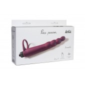 Бордовая вибронасадка для двойного проникновения Bramble - 16,5 см. - Lola Games - купить с доставкой в Ангарске