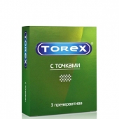 Текстурированные презервативы Torex  С точками  - 3 шт. - Torex - купить с доставкой в Ангарске