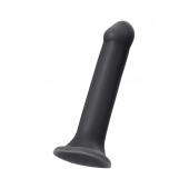 Черный фаллос на присоске Silicone Bendable Dildo XL - 20 см. - Strap-on-me - купить с доставкой в Ангарске