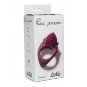 Бордовое эрекционное виброкольцо Pure Passion Sunset - Lola Games - в Ангарске купить с доставкой