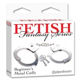 Металлические наручники Beginner s Metal Cuffs - Pipedream - купить с доставкой в Ангарске
