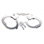 Металлические наручники Beginner s Metal Cuffs - Pipedream - купить с доставкой в Ангарске