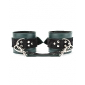 Изумрудные наручники Ladys Arsenal на карабинах - БДСМ Арсенал - купить с доставкой в Ангарске