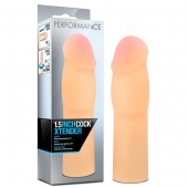 Телесная насадка-удлинитель на пенис PERFORMANCE 1.5INCH COCK XTENDER - 16 см. - Blush Novelties - в Ангарске купить с доставкой