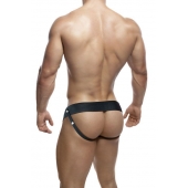 Черный мужской страпон DR. SKIN 6INCH HOLLOW STRAP ON - 16 см. - Blush Novelties - купить с доставкой в Ангарске